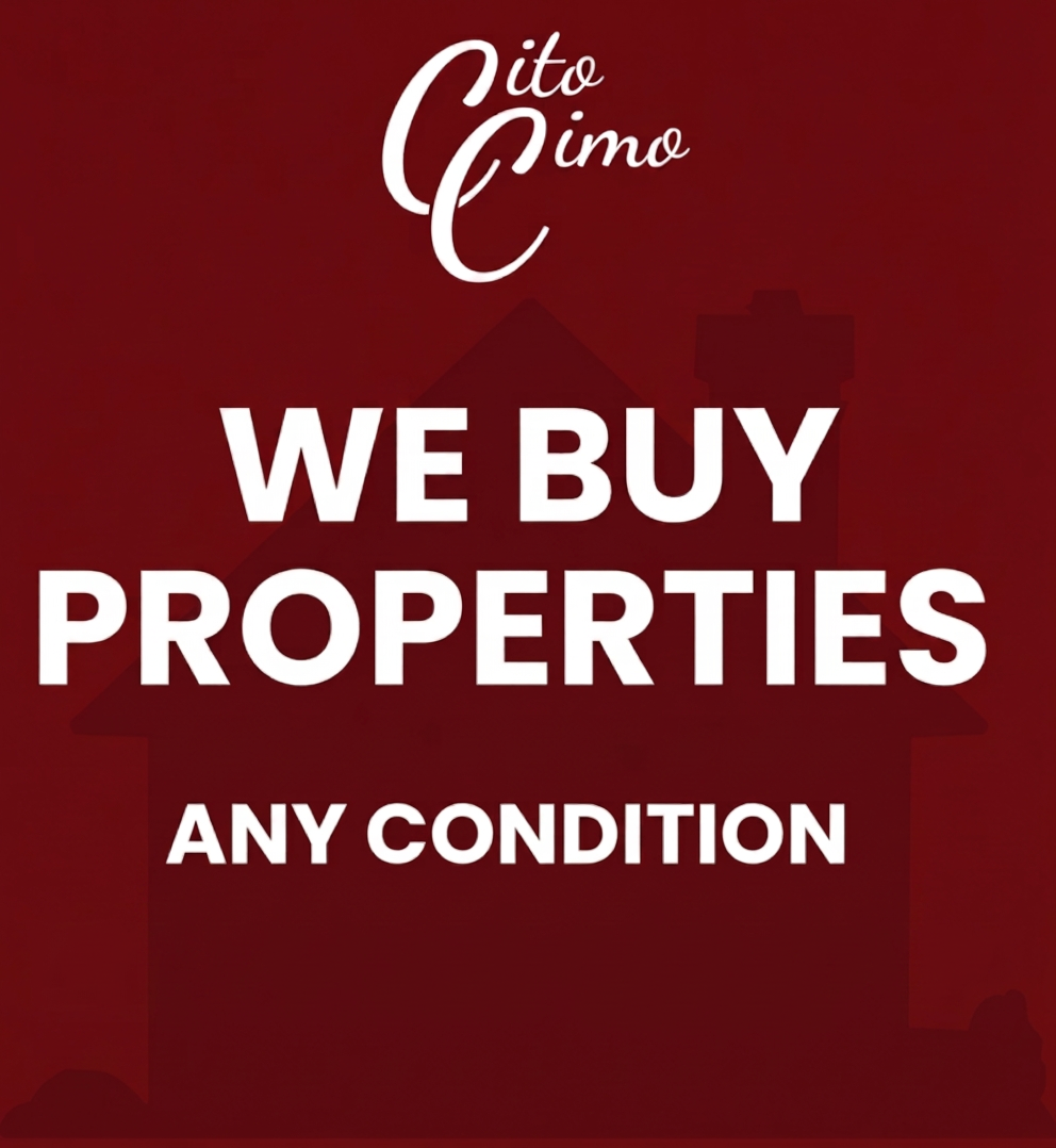 We buy properties poster
